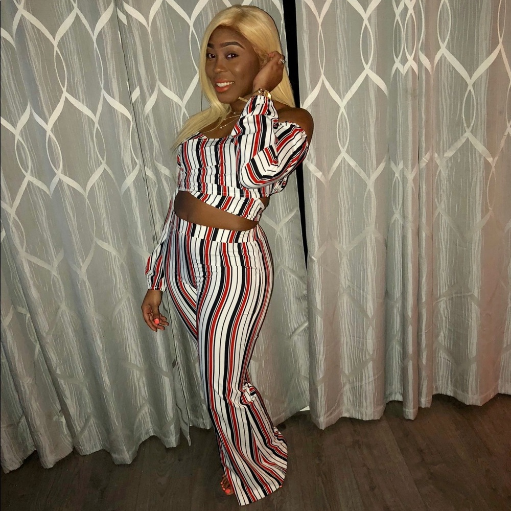 ✨ Three Striped Two-Piece Set ✨